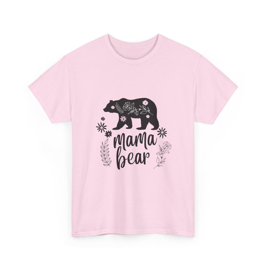 1st Mama Bear Womens Cotton Tee, Cute Graphic T-Shirt, Gift for Moms