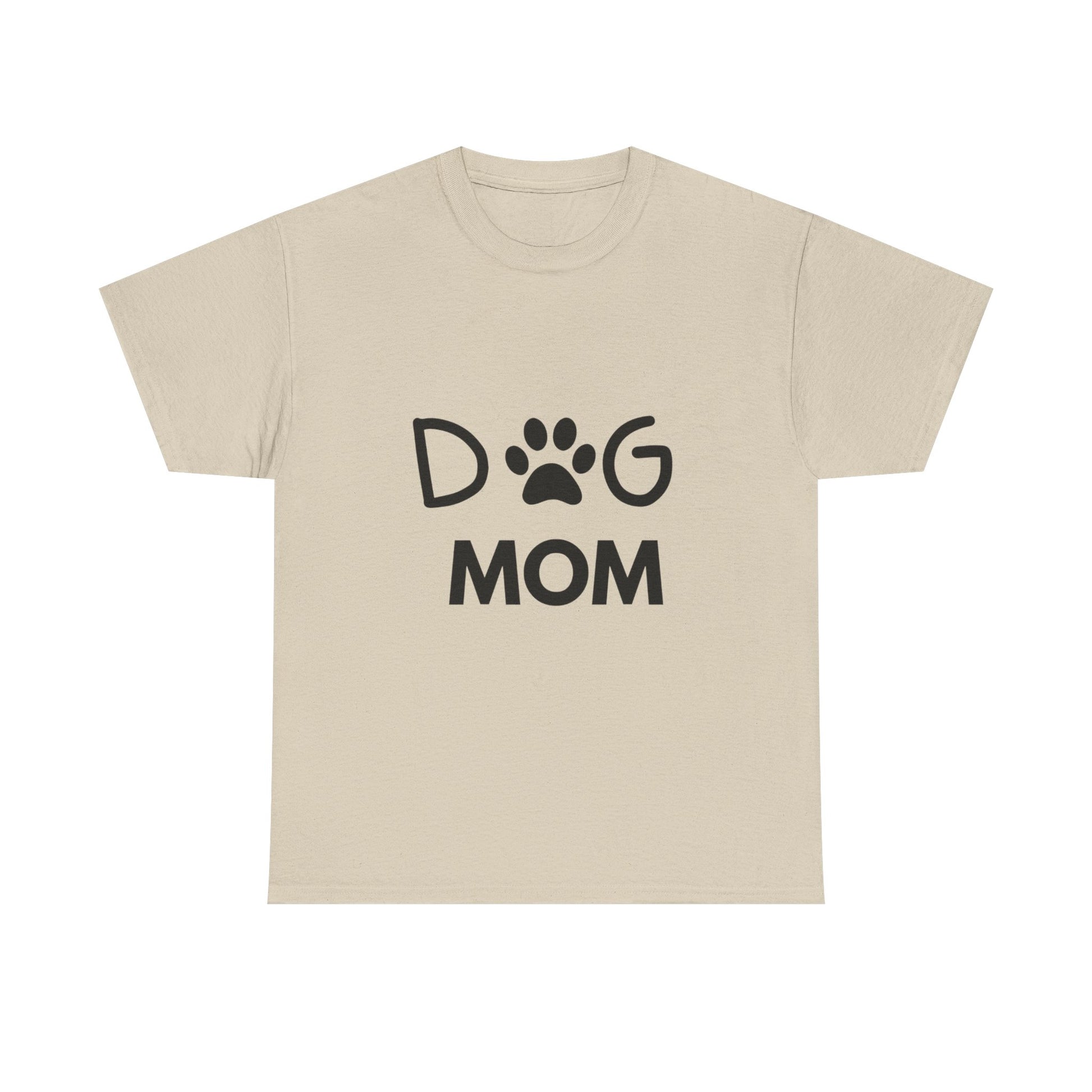 Dog Mom Women's Heavy Cotton Tee, Pet Lover Gift, Dog Owner Shirt