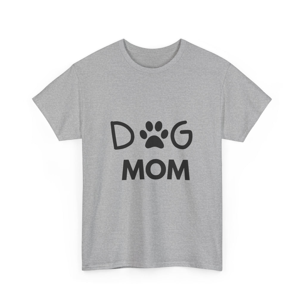 Dog Mom Women's Heavy Cotton Tee, Pet Lover Gift, Dog Owner Shirt