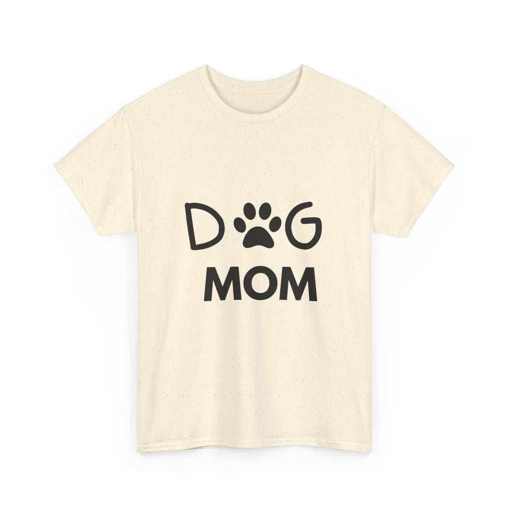 Dog Mom Women's Heavy Cotton Tee, Pet Lover Gift, Dog Owner Shirt