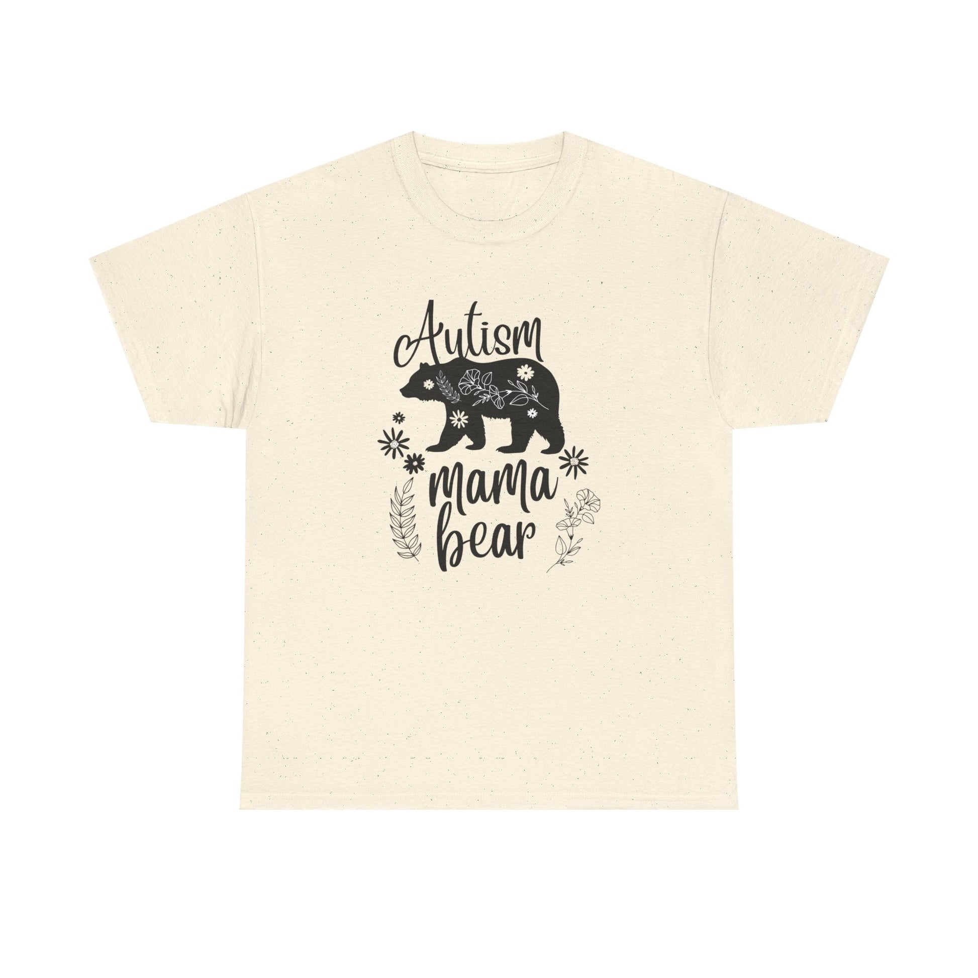 Autism Mama Bear Tee, Women's Heavy Cotton Shirt for Moms, Gift for Autism