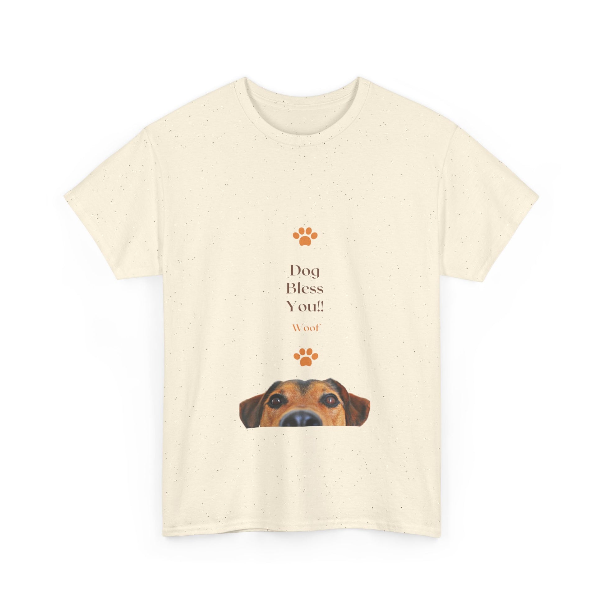 Dog Bless You! Women's Heavy Cotton Tee, Pet Lover Gift, Dog T-Shirt