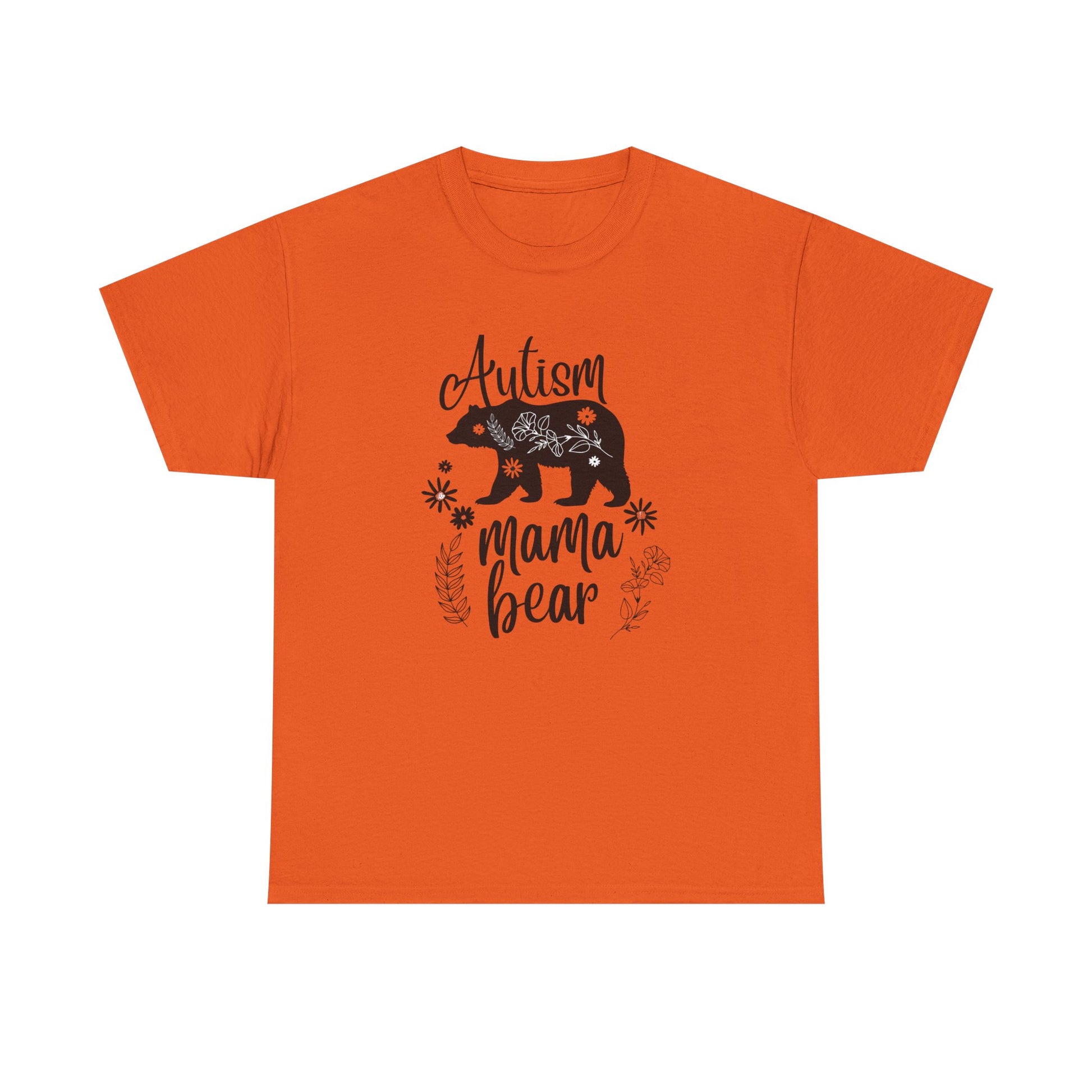 Autism Mama Bear Tee, Women's Heavy Cotton Shirt for Moms, Gift for Autism