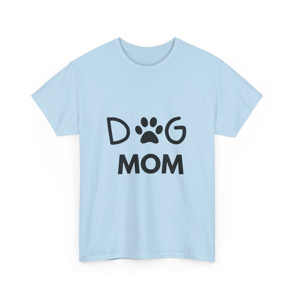 Dog Mom Women's Heavy Cotton Tee, Pet Lover Gift, Dog Owner Shirt