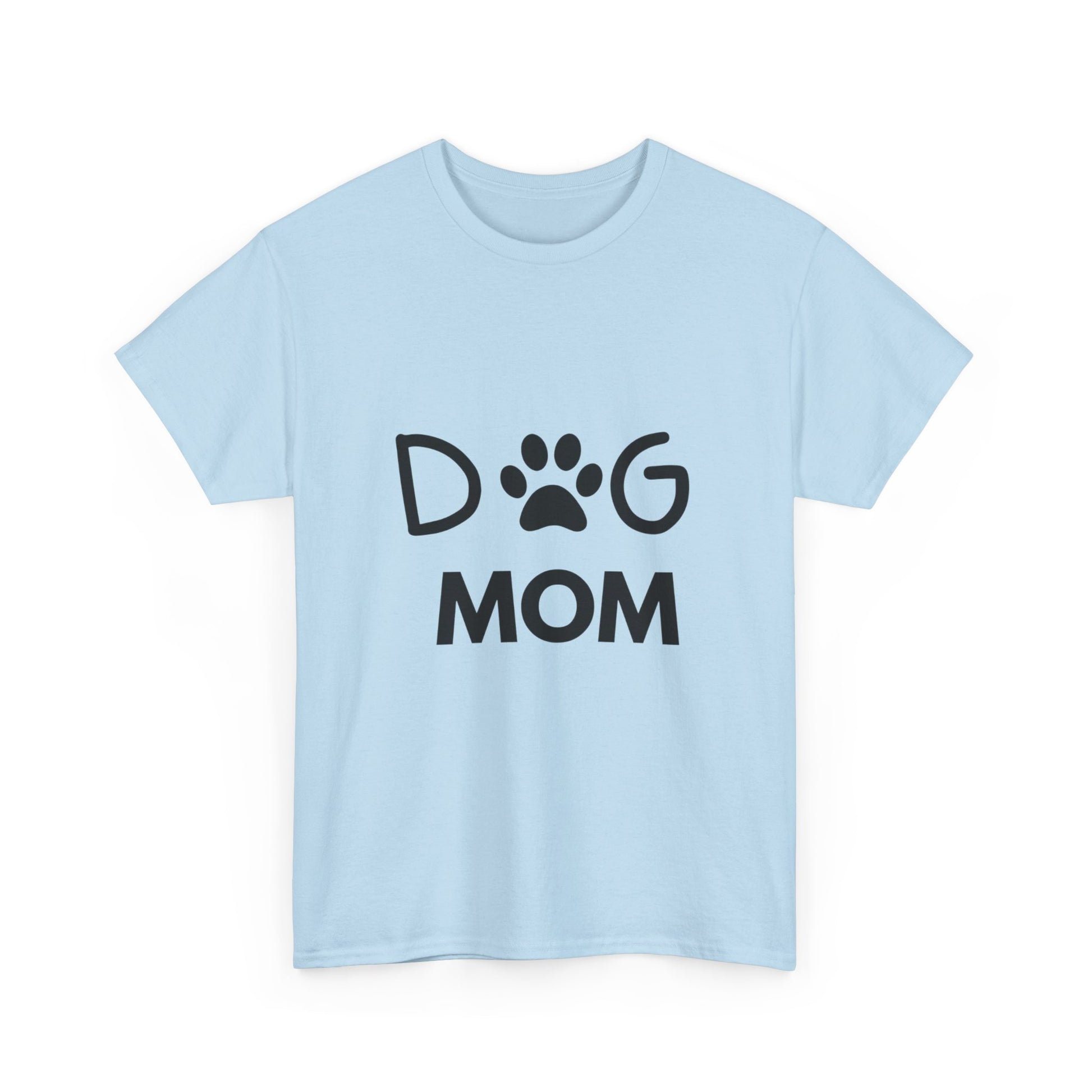 Dog Mom Women's Heavy Cotton Tee, Pet Lover Gift, Dog Owner Shirt