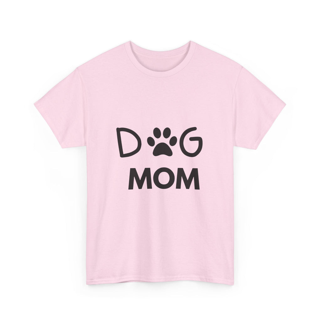 Dog Mom Women's Heavy Cotton Tee, Pet Lover Gift, Dog Owner Shirt