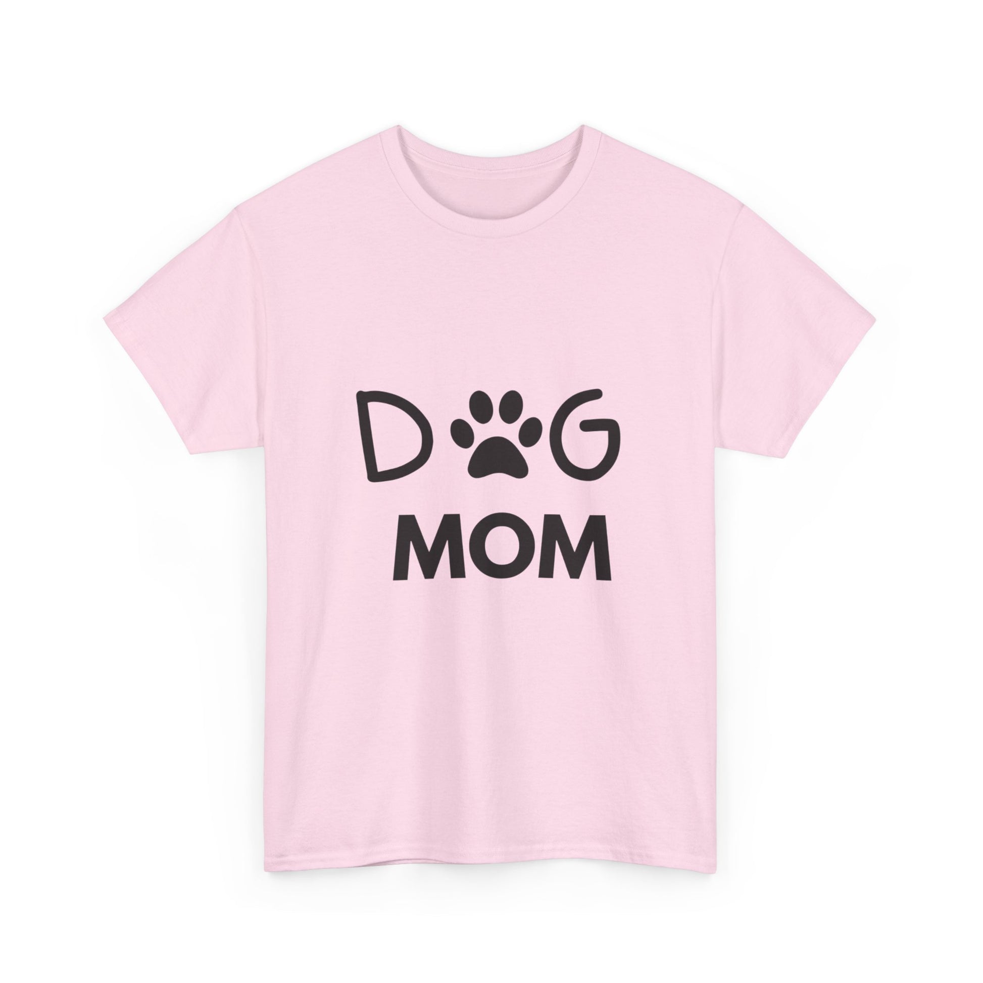 Dog Mom Women's Heavy Cotton Tee, Pet Lover Gift, Dog Owner Shirt