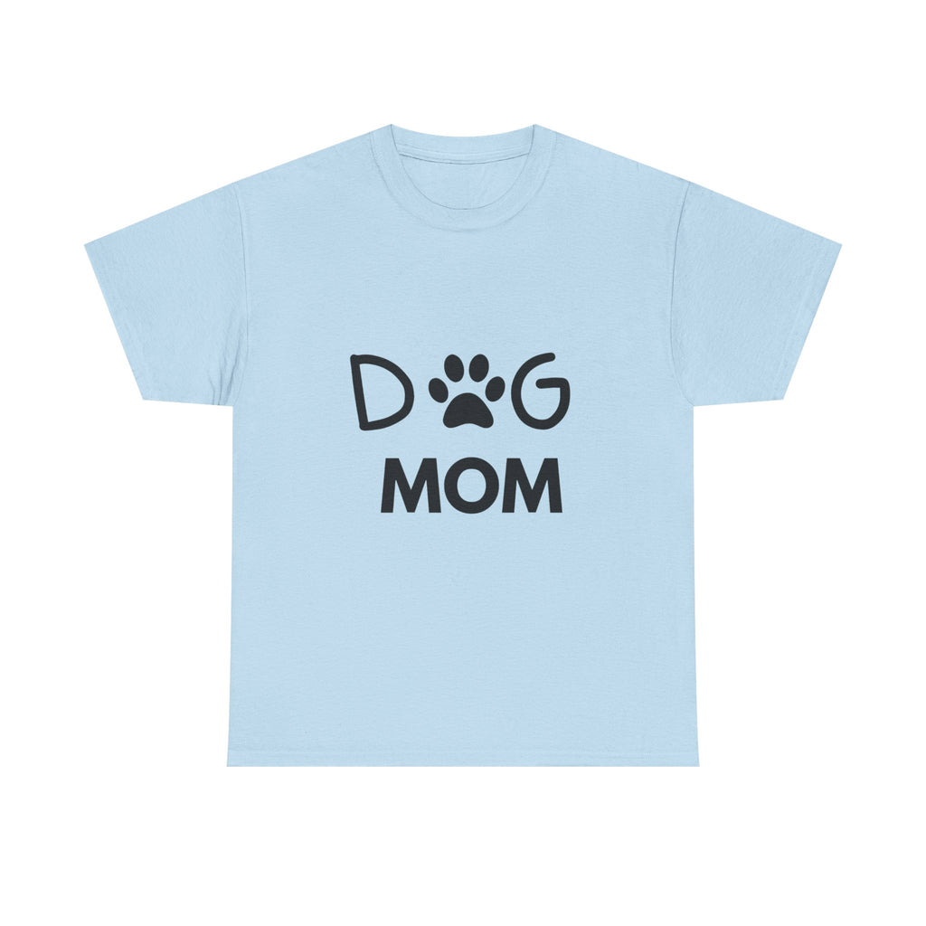 Dog Mom Women's Heavy Cotton Tee, Pet Lover Gift, Dog Owner Shirt