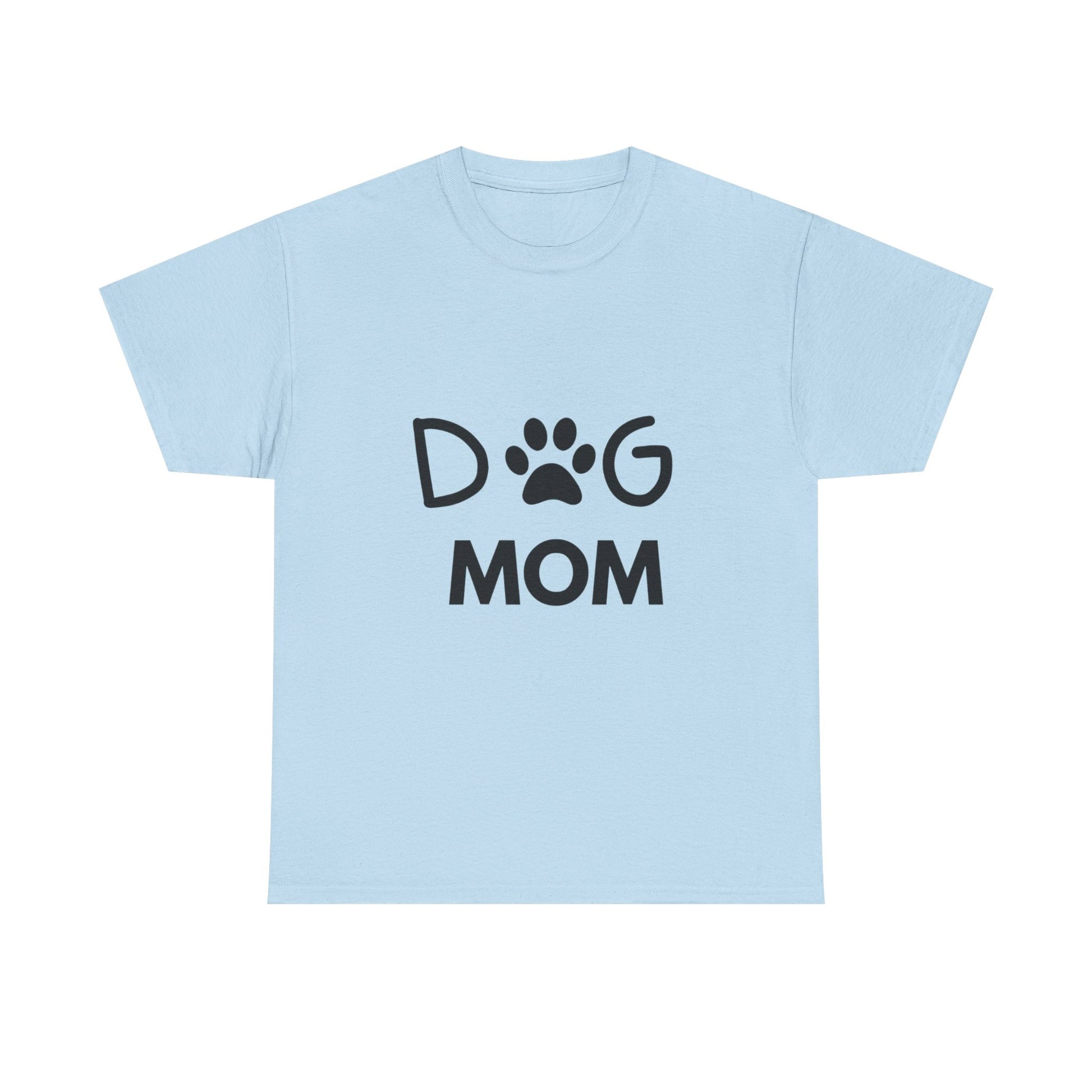 Dog Mom Women's Heavy Cotton Tee, Pet Lover Gift, Dog Owner Shirt