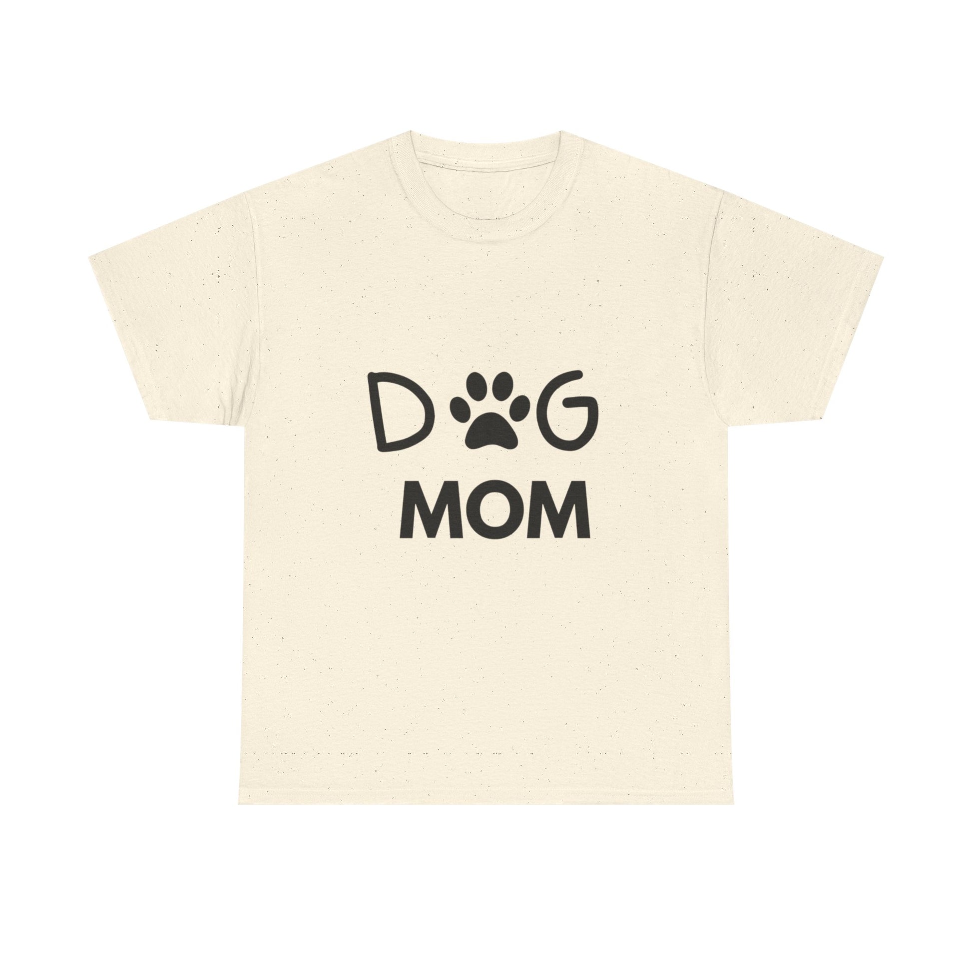 Dog Mom Women's Heavy Cotton Tee, Pet Lover Gift, Dog Owner Shirt