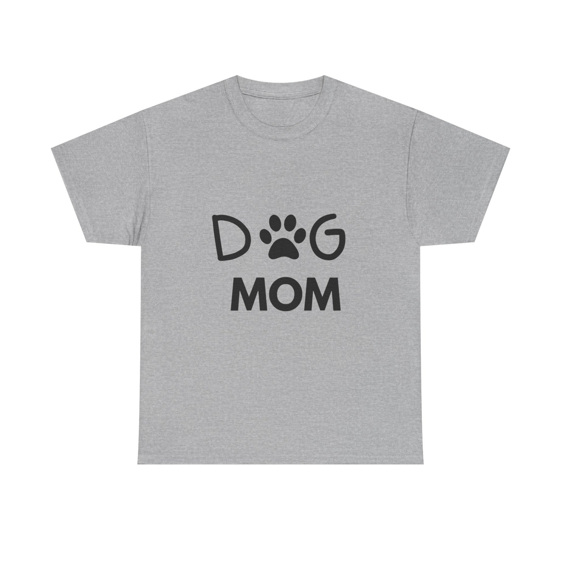 Dog Mom Women's Heavy Cotton Tee, Pet Lover Gift, Dog Owner Shirt