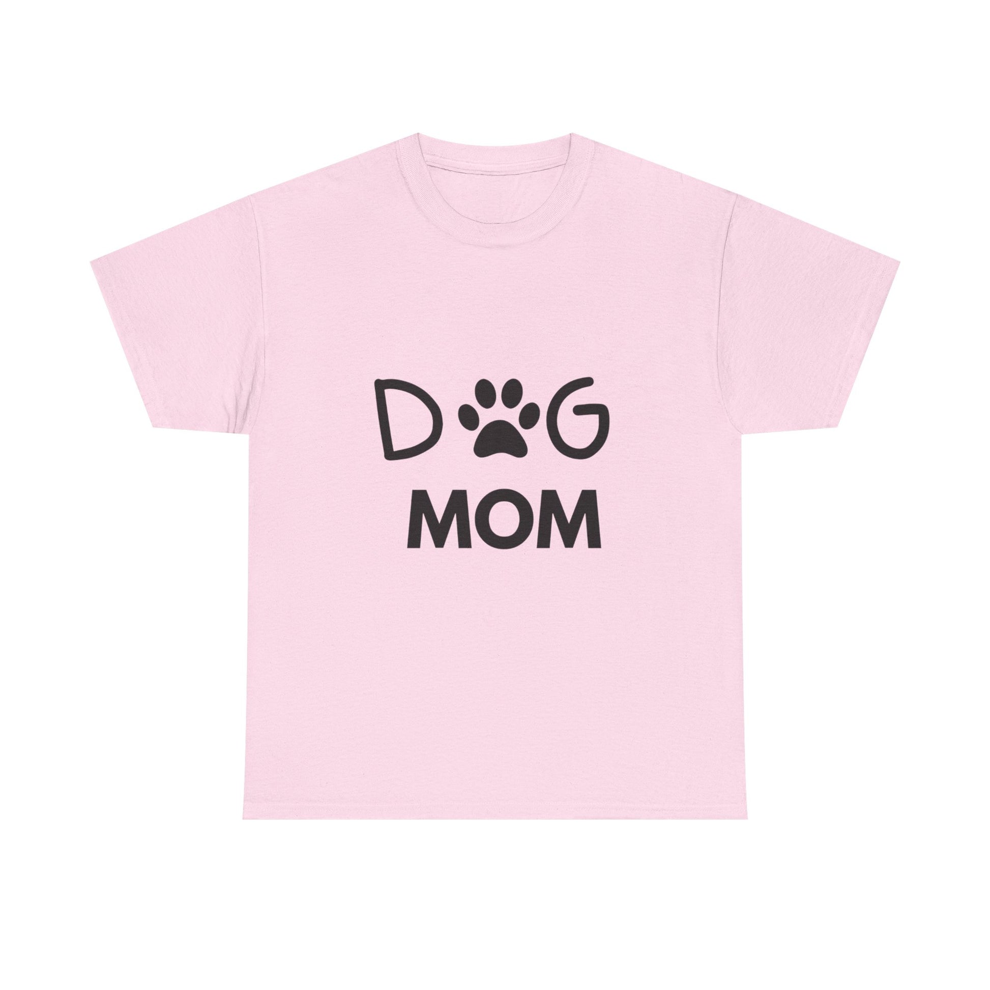 Dog Mom Women's Heavy Cotton Tee, Pet Lover Gift, Dog Owner Shirt