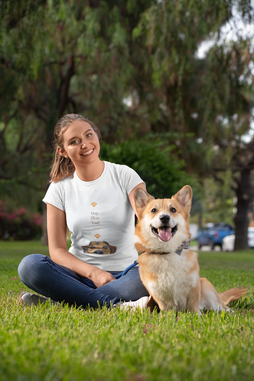 Dog Bless You! Women's Heavy Cotton Tee, Pet Lover Gift, Dog T-Shirt